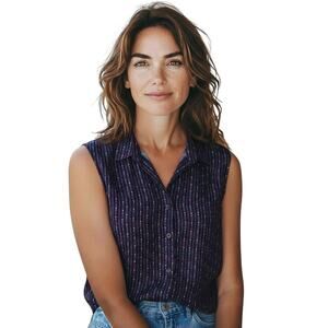 Urban Renewal Urban Outfitters Western Sleeveless Button UpTop size Small